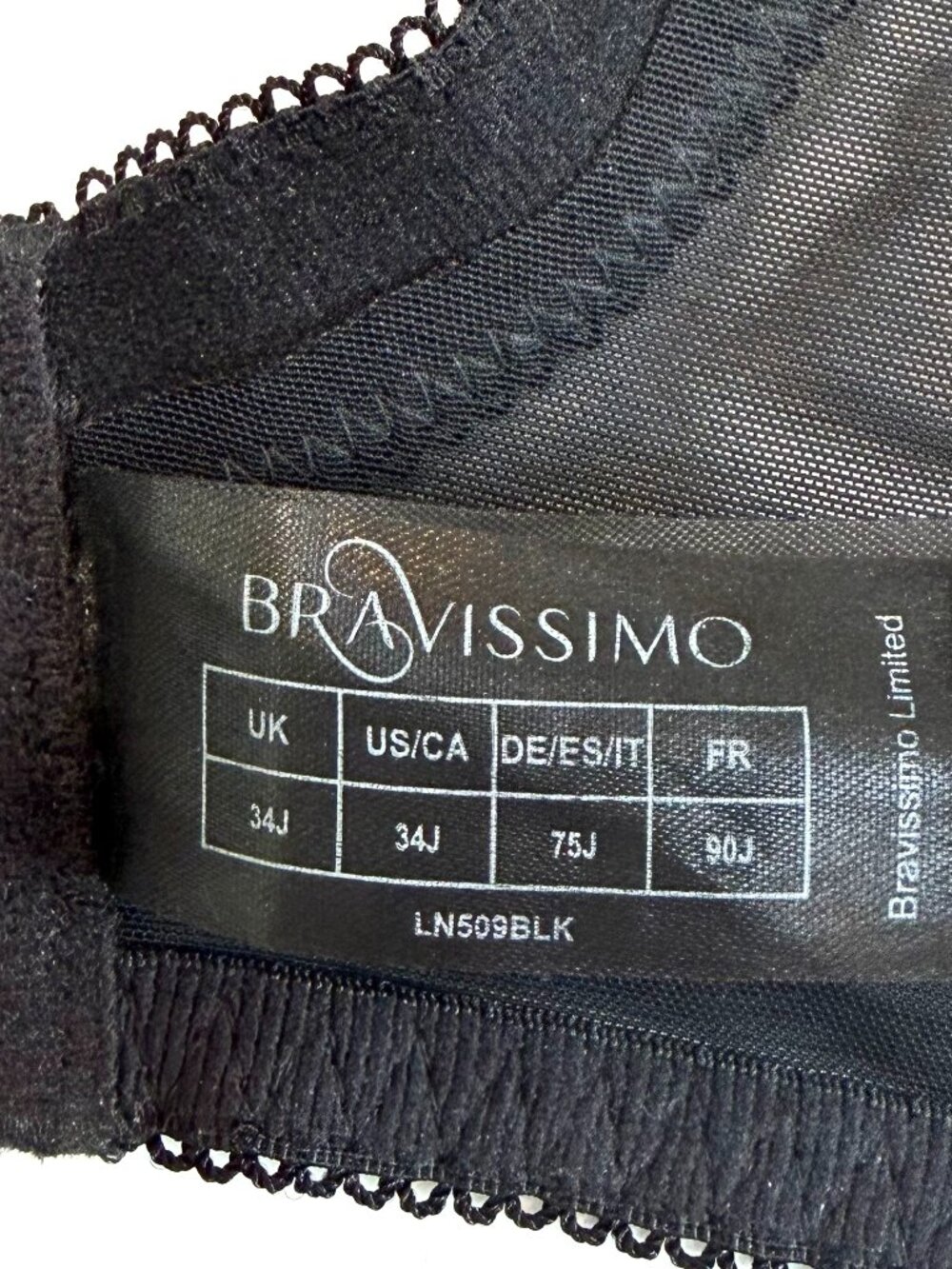 Bravissimo Lola Bra, NWT, black and white polka dots, 34M US/34J UK - Picture 5 of 5